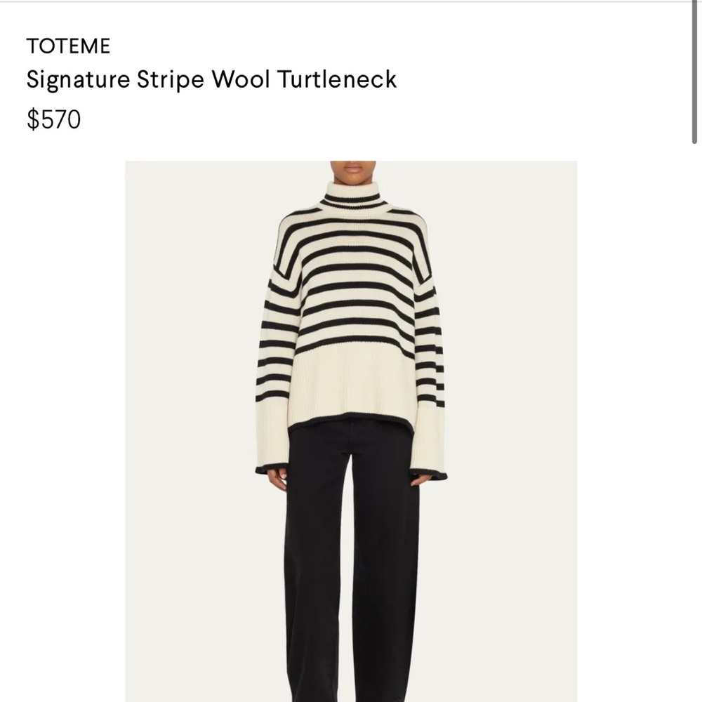Toteme Signature Stripe Turtleneck